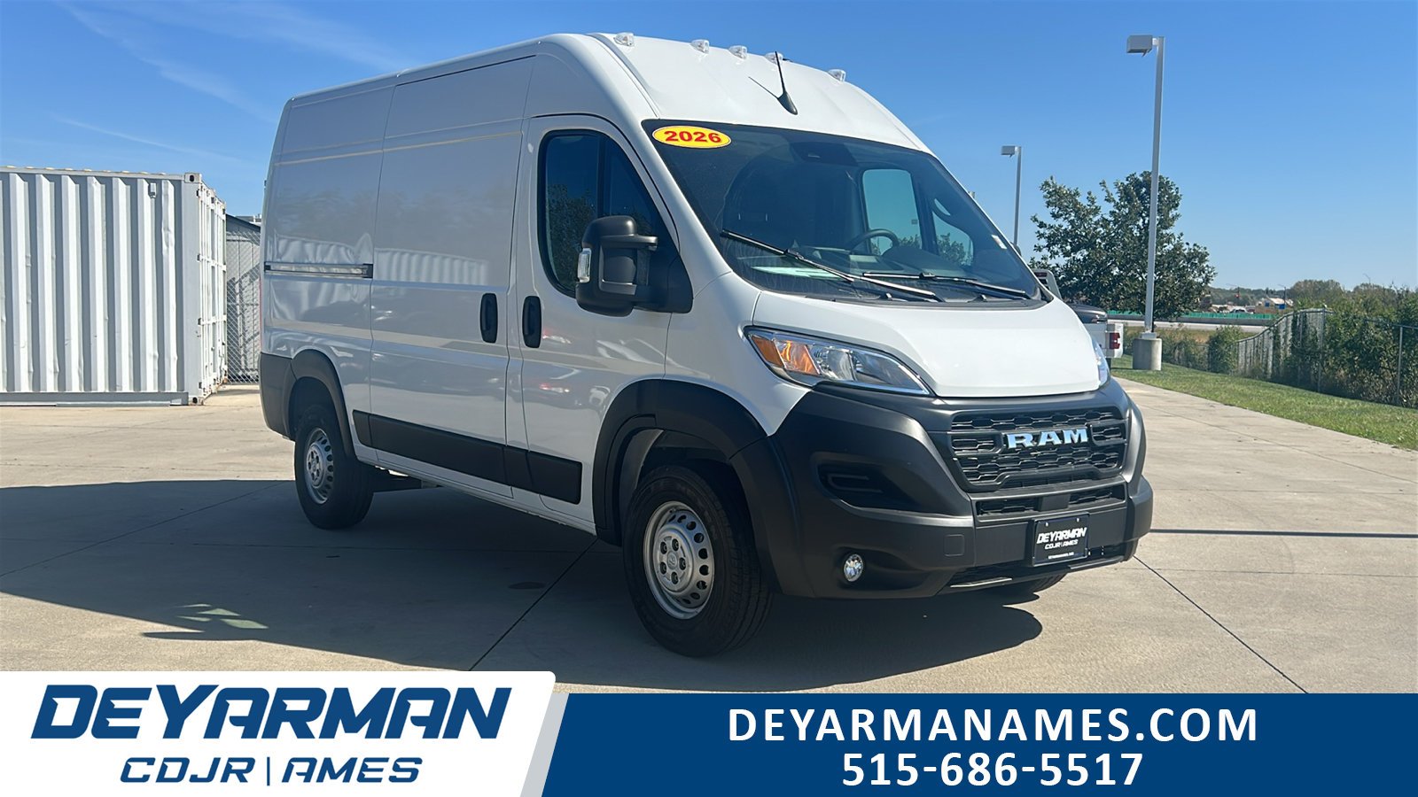 2026 RAM ProMaster Cargo Van Tradesman