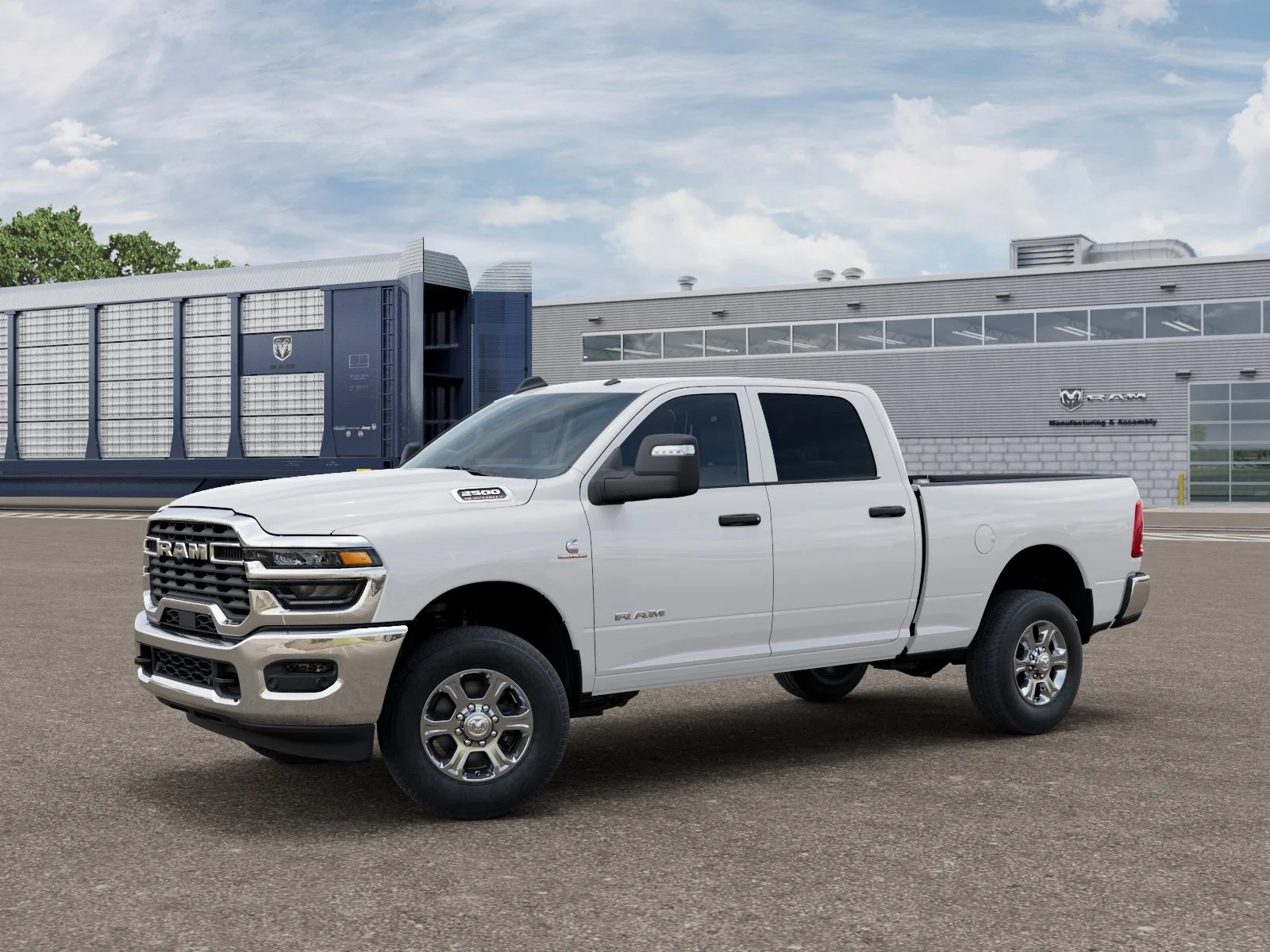 New 2027 Bright White Clearcoat RAM Big Horn image 2