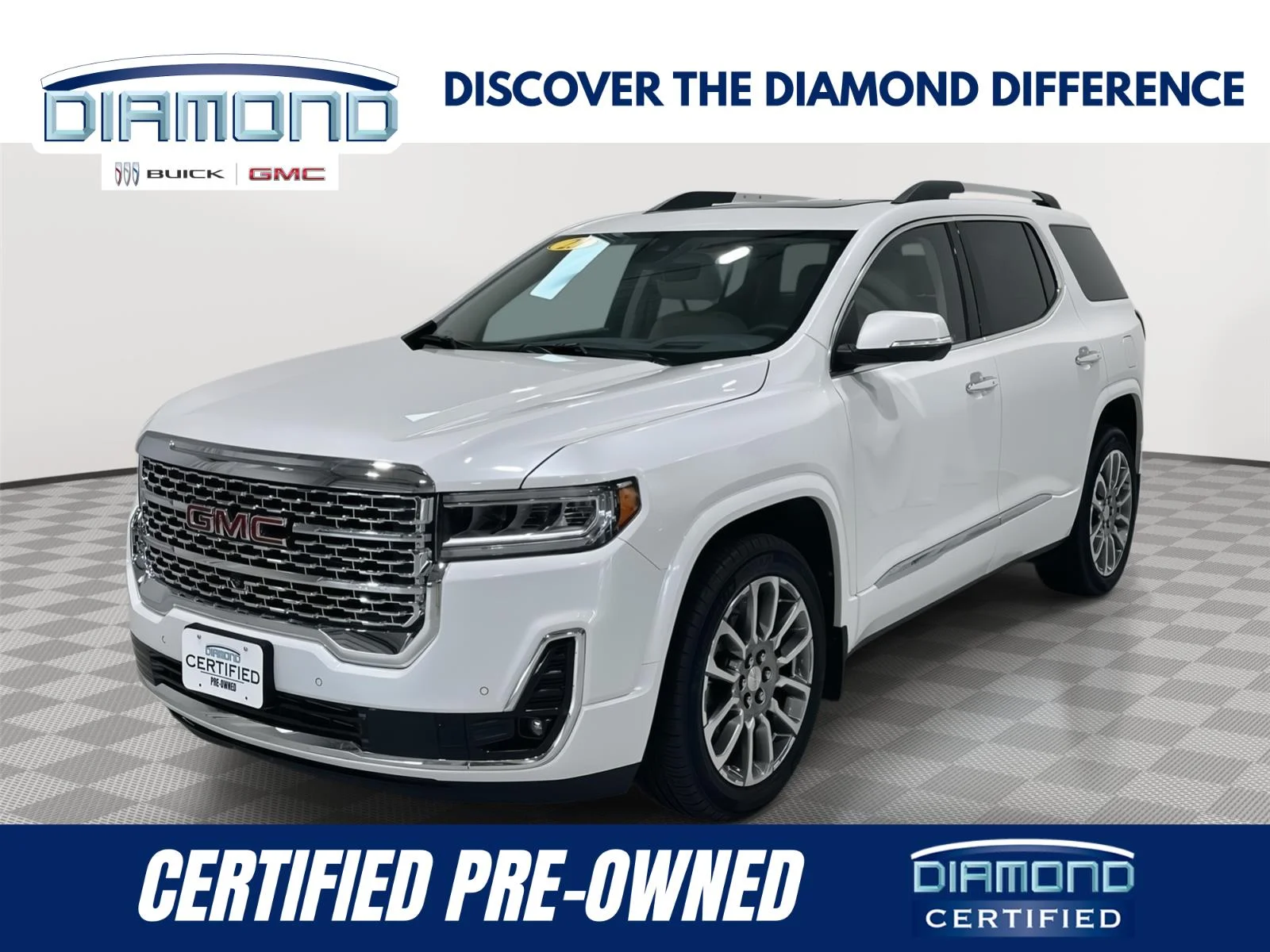 Used 2023 White Frost Tricoat GMC Denali image 1