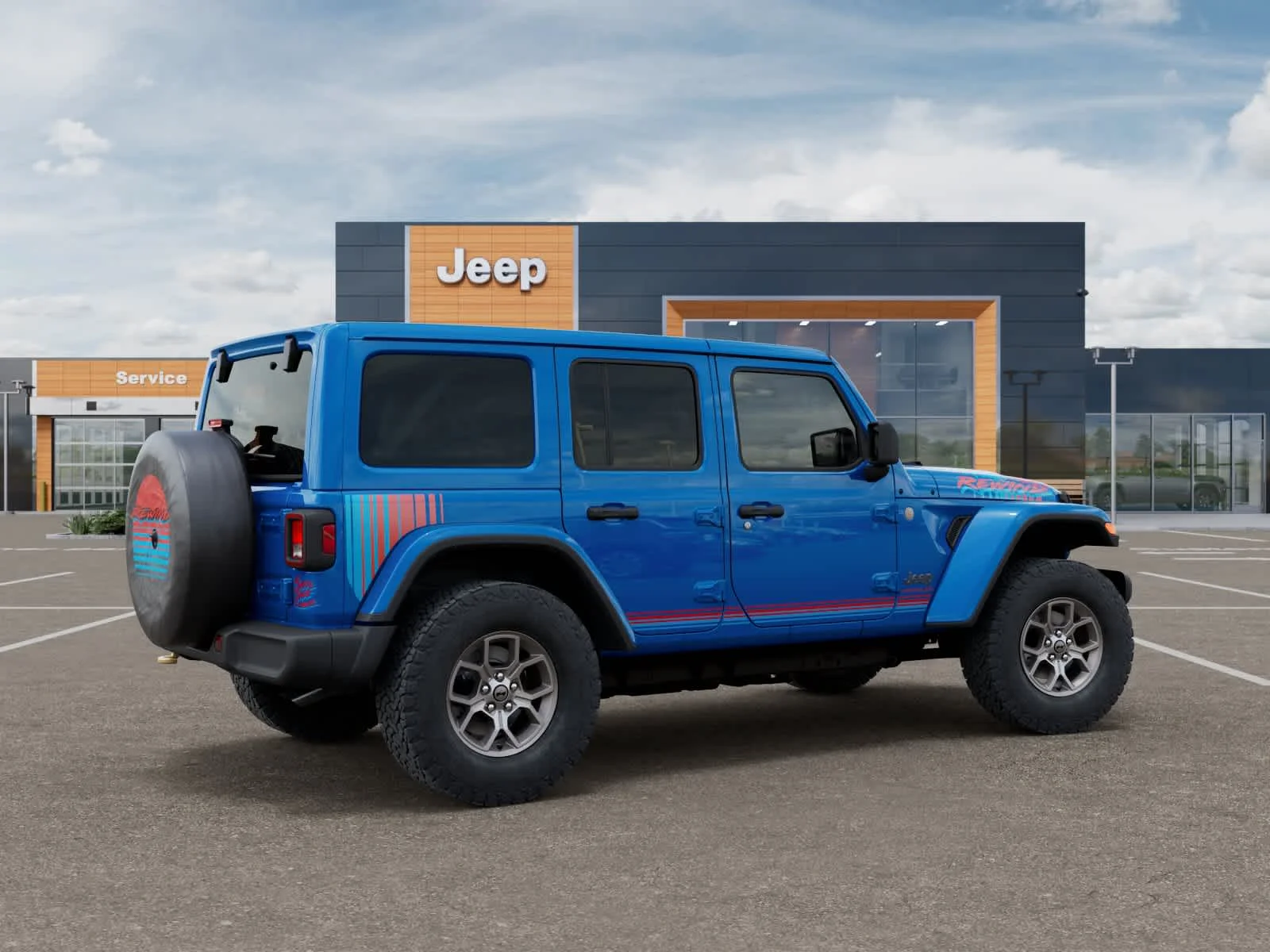 New 2026 Hydro Blue Pearlcoat Jeep Rewind image 4