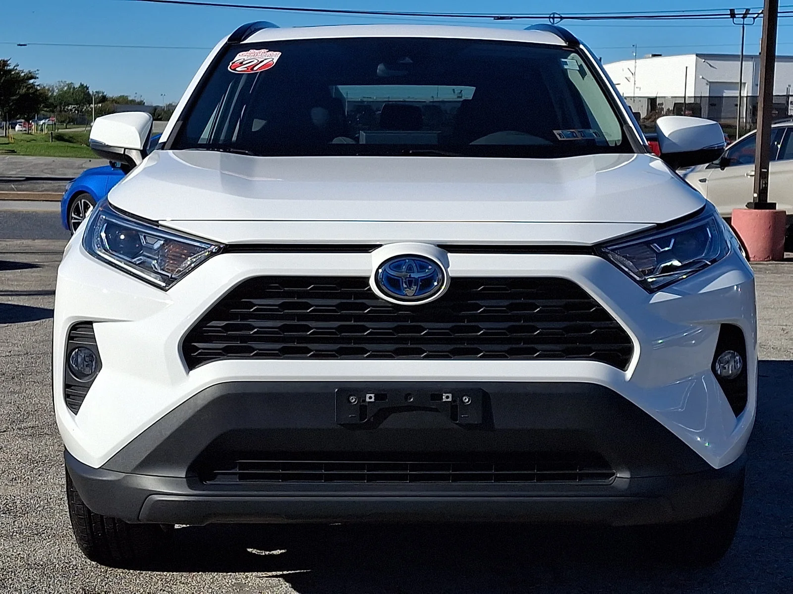 Used 2021 White Toyota XLE image 2