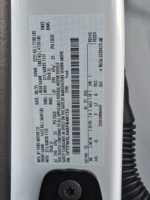 Used 2025 White Ford Lariat image 13