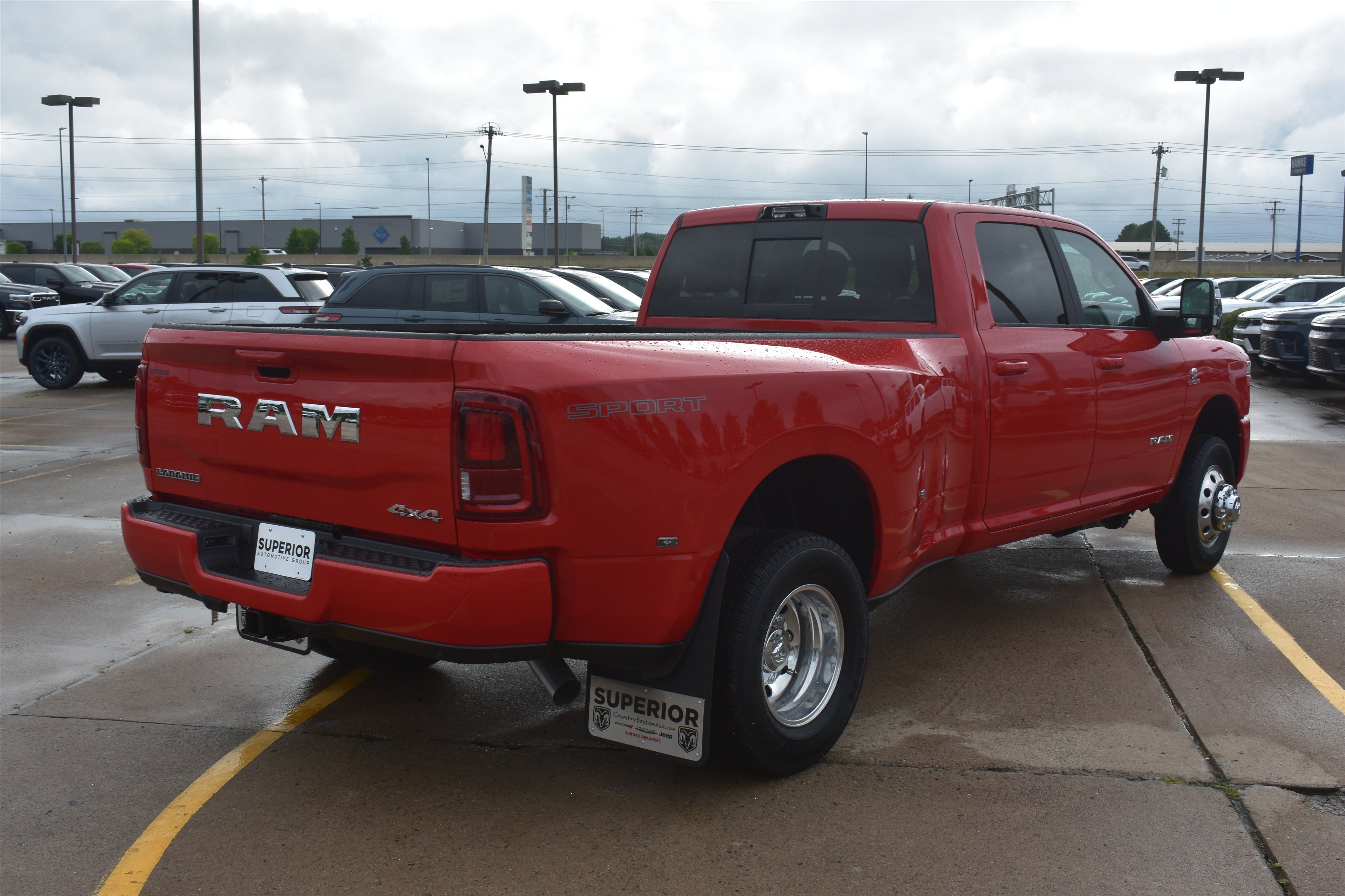 New 2026 Flame Red Clear-Coat Exterior Paint RAM Laramie image 5