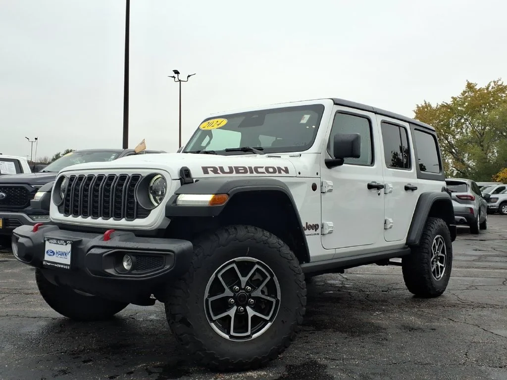 Used 2026 Bright White Clearcoat Jeep Rubicon image 3