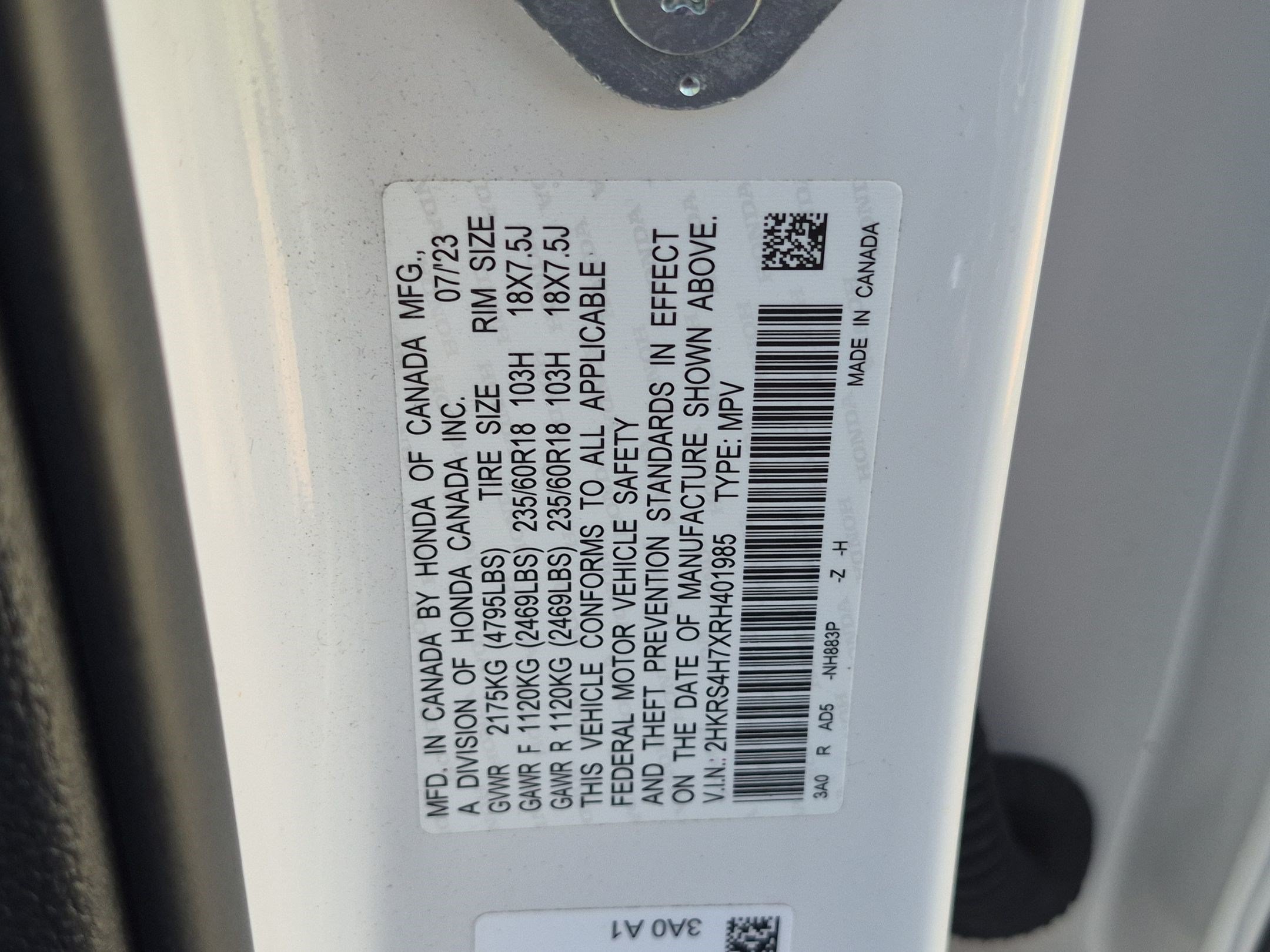 Used 2024 Platinum White Pearl Honda EX-L image 35