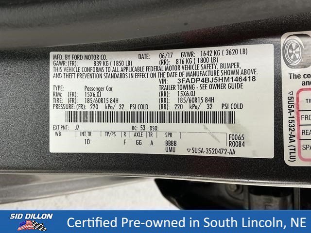 Used 2017 Magnetic Metallic Ford SE image 14