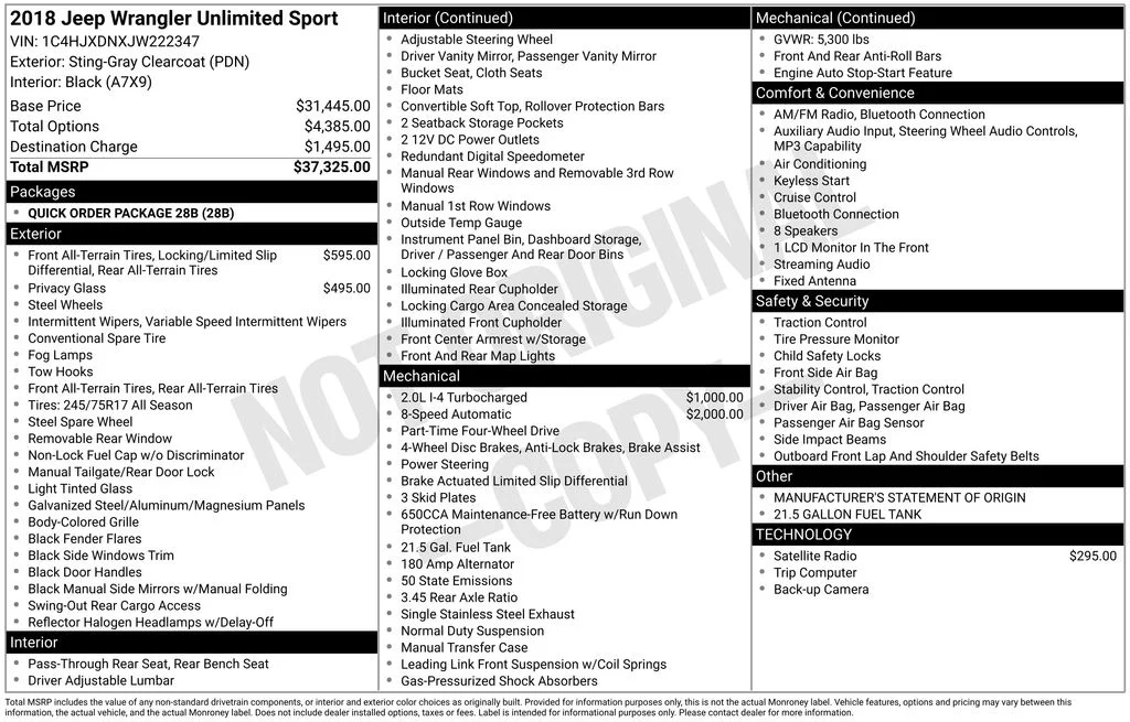 Used 2018 Gray Jeep Unlimited Sport image 10