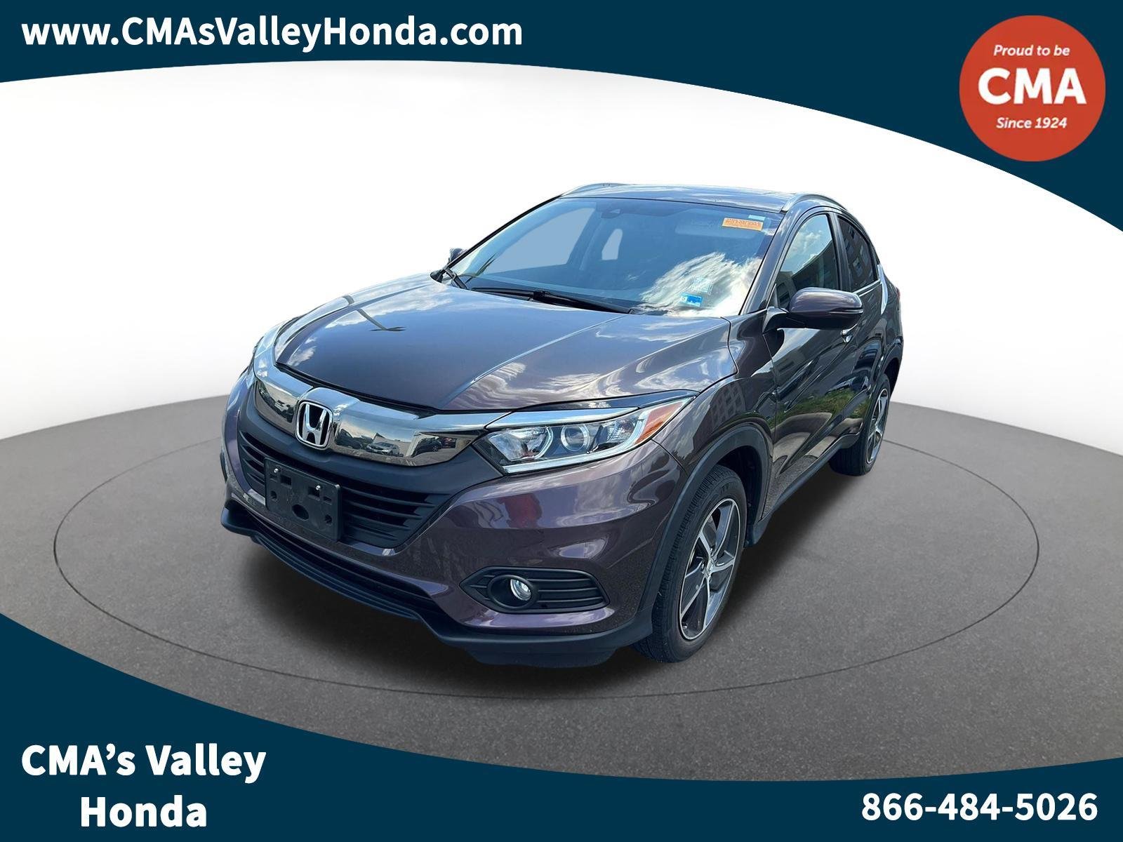 Used 2021 Midnight Amethyst Metallic Honda EX image 1