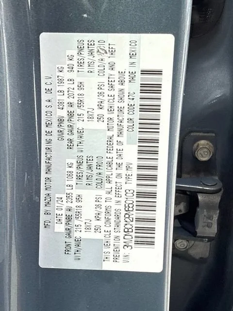 Used 2024 Polymetal Gray Metallic Mazda 2.5 S Carbon Edition image 11