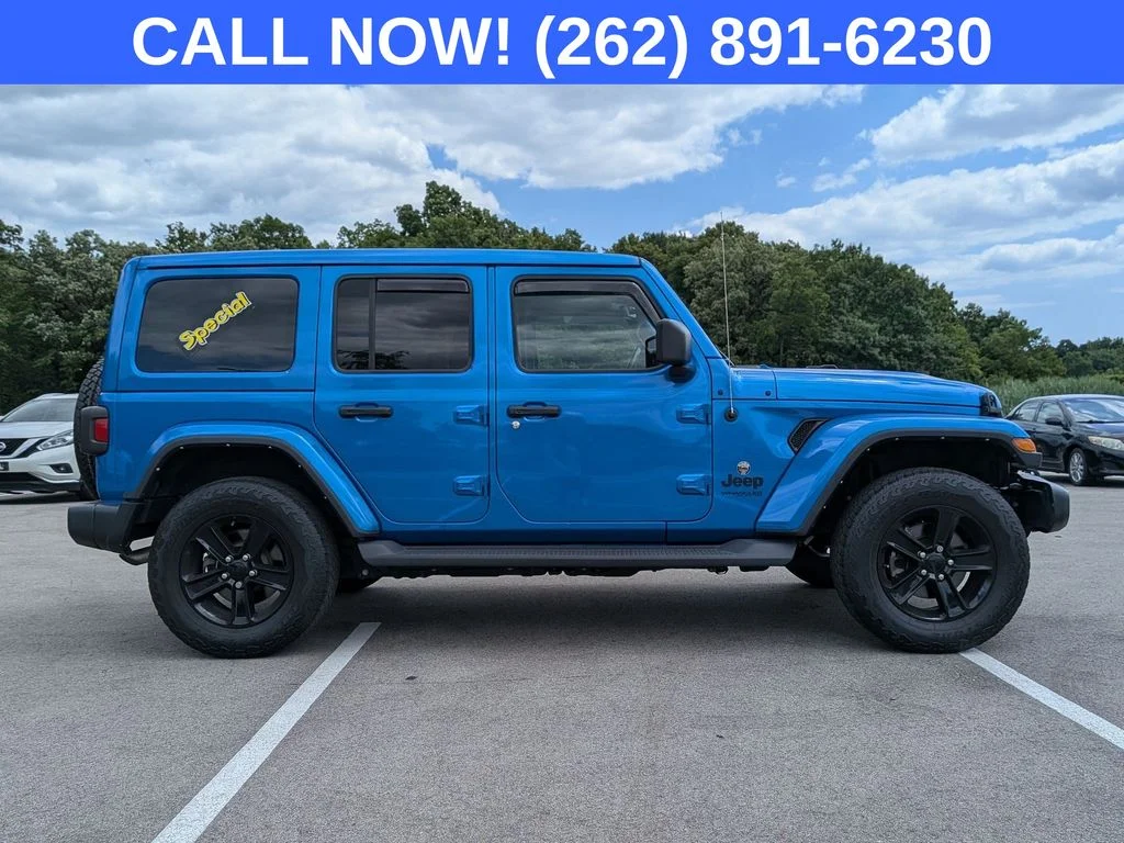 Used 2021 Blue Jeep Unlimited Sahara Altitude image 8