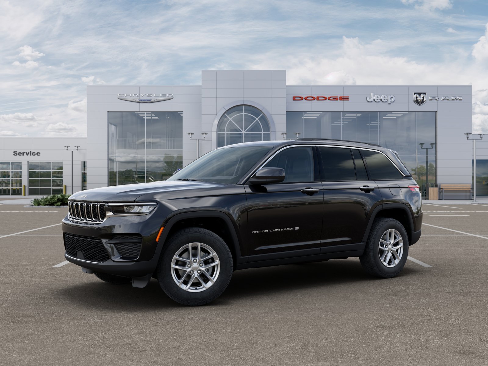New 2025 Diamond Black Crystal Pearl-Coat Exterior Paint Jeep Laredo X image 37