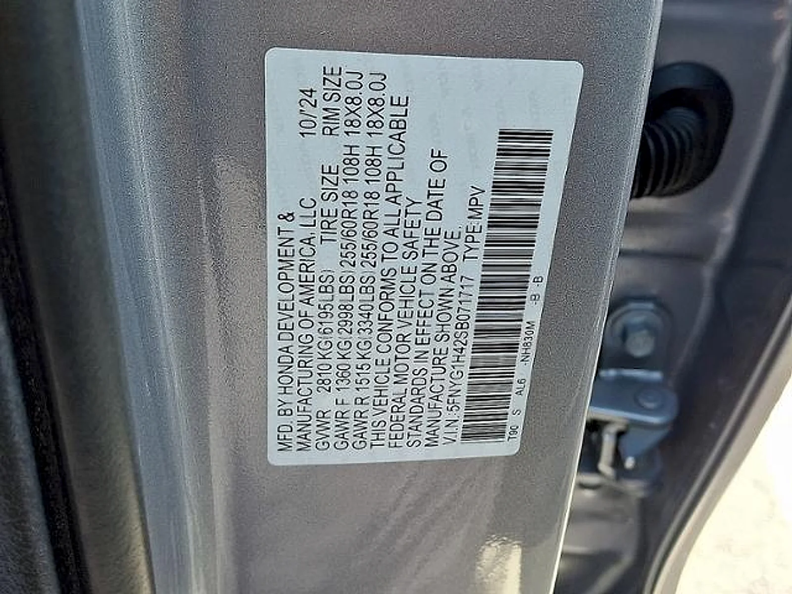 Used 2025 Lunar Silver Metallic Honda EX-L image 28