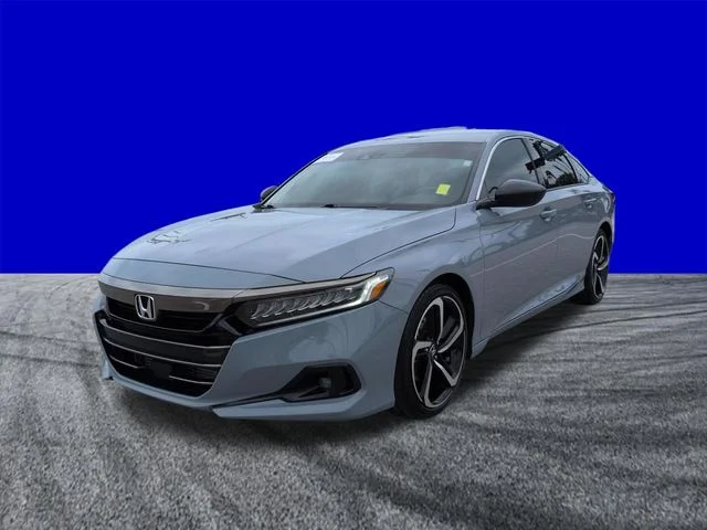 Certified Used 2021 Blue Honda Sport image 8