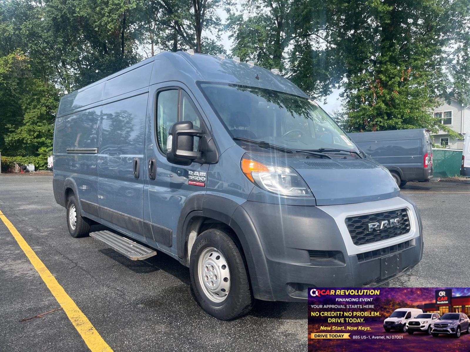 Used 2019 Patriot Blue Pearlcoat Ram High Roof EXT image 1
