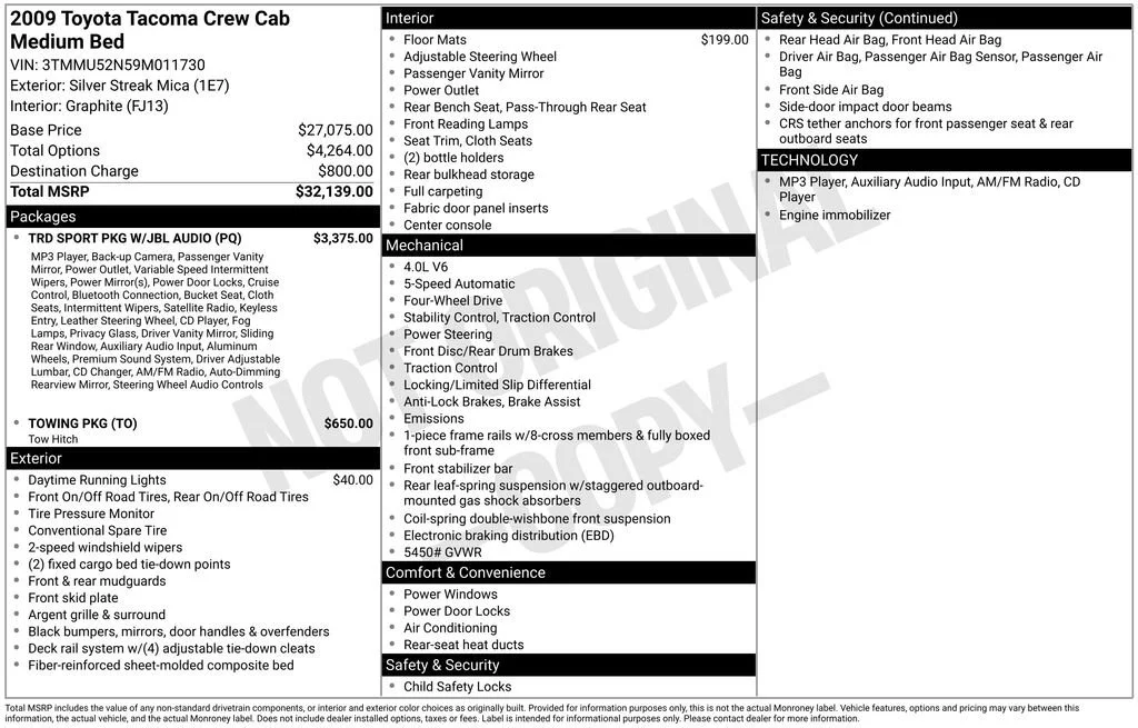 Used 2009 Silver Toyota BASE image 8