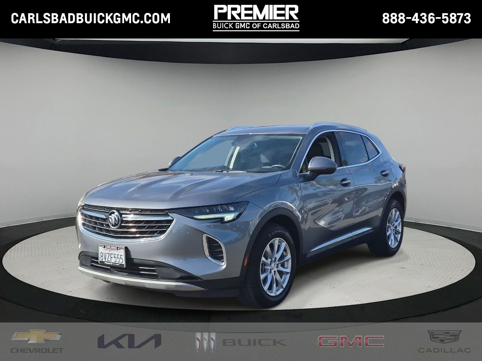 Gray (SATIN STEEL METALLIC) 2021 Buick Envision SUV / Crossover Front-Wheel Drive 