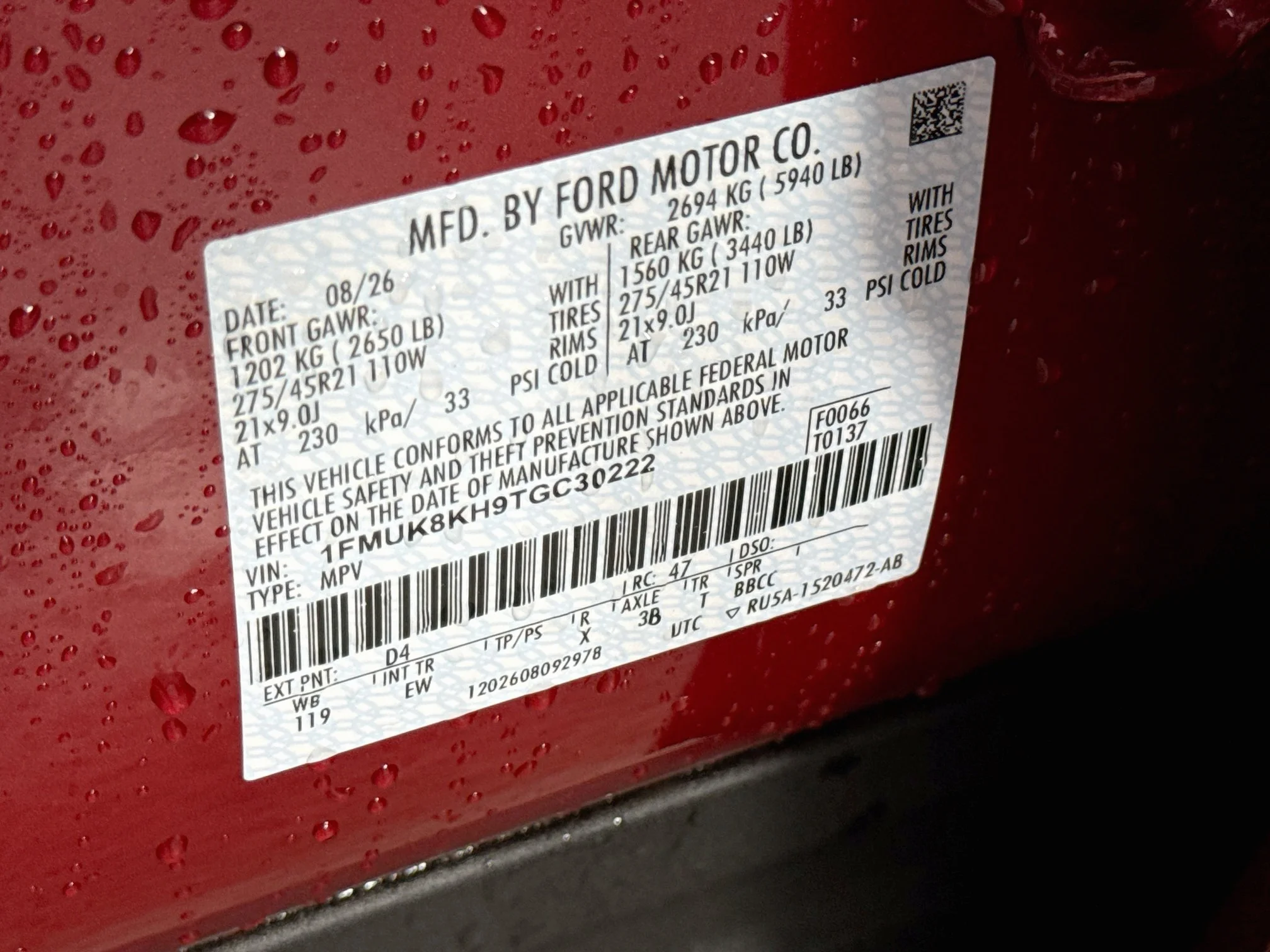 New 2026 Rapid Red Metallic Tinted Clearcoat Ford ST-Line image 35