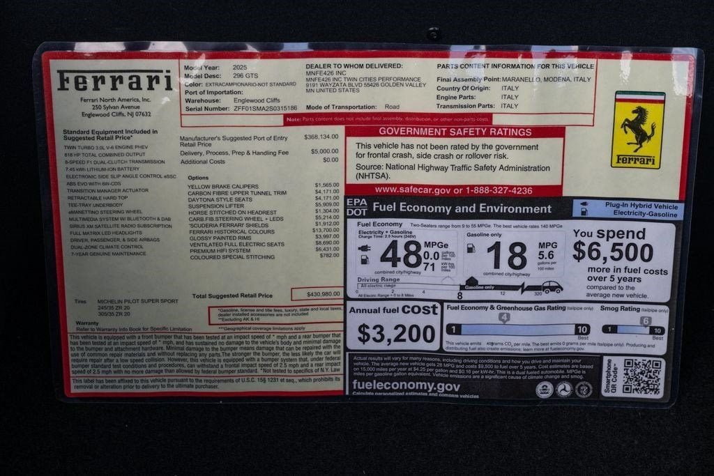 Certified Used 2025 Verde British Racing Green Ferrari  image 14