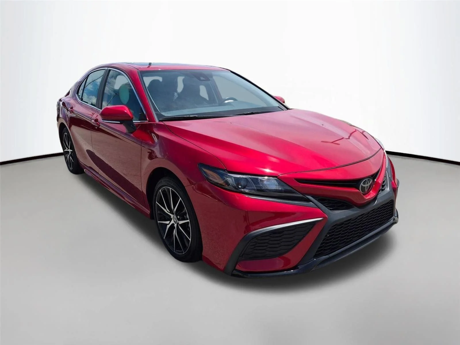 Used 2024 Supersonic Red Toyota SE image 3