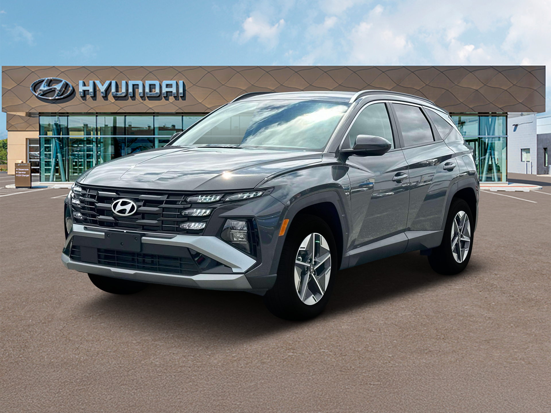 New 2026 Gray Hyundai SEL AWD image 1