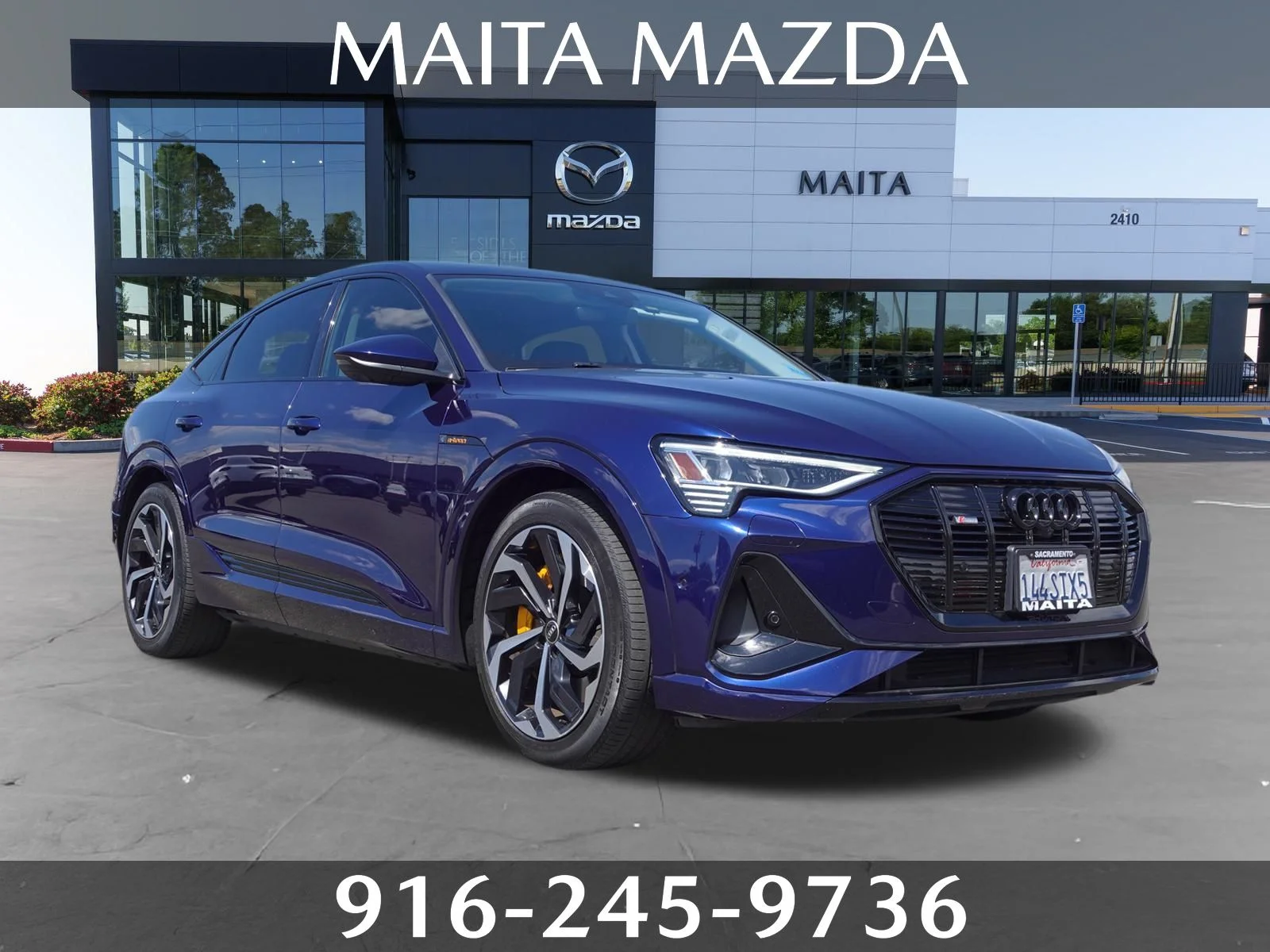 Used 2022 Navarra Blue Metallic Audi S line Premium Plus image 1
