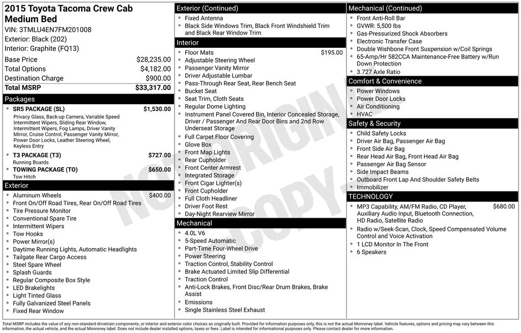 Used 2015 Black Toyota Base image 25