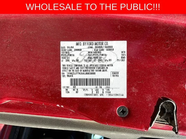 Used 2004 Red Ford XLT image 9