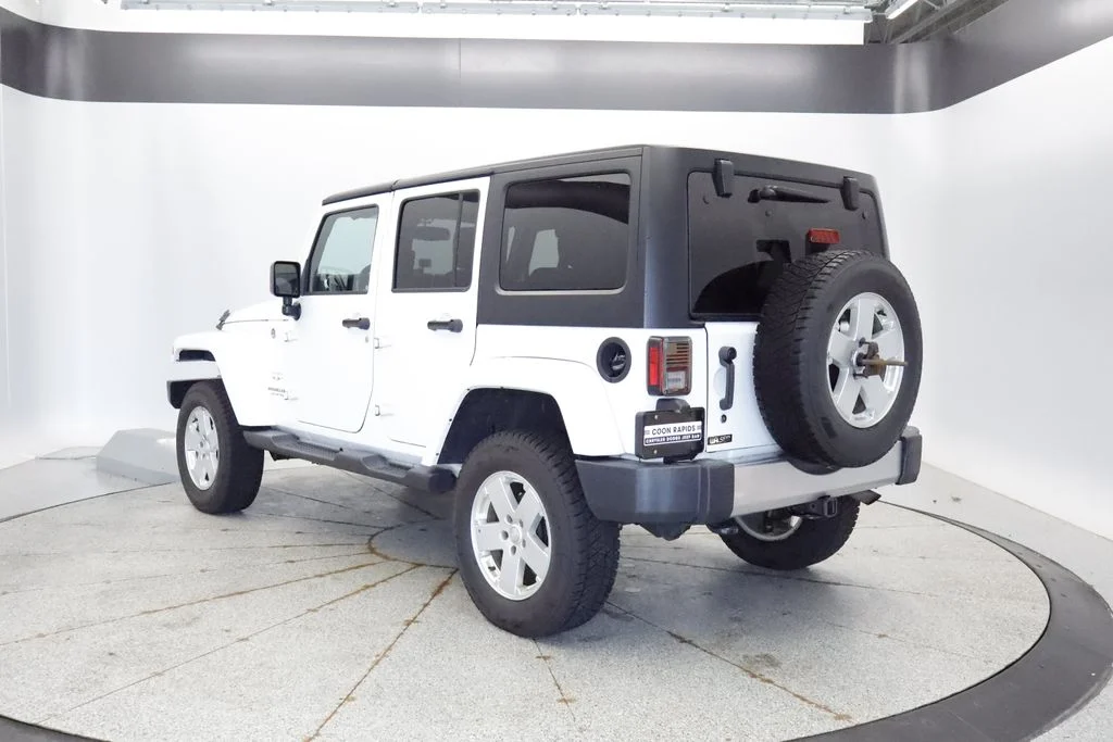 Certified Used 2017 White Jeep Unlimited Sahara image 3
