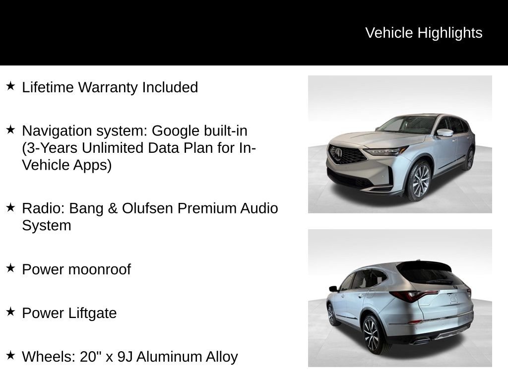 New 2026 Solar Silver Metallic Acura w/Technology Package image 5