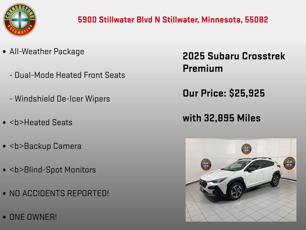 Used 2025 White Subaru Premium image 10
