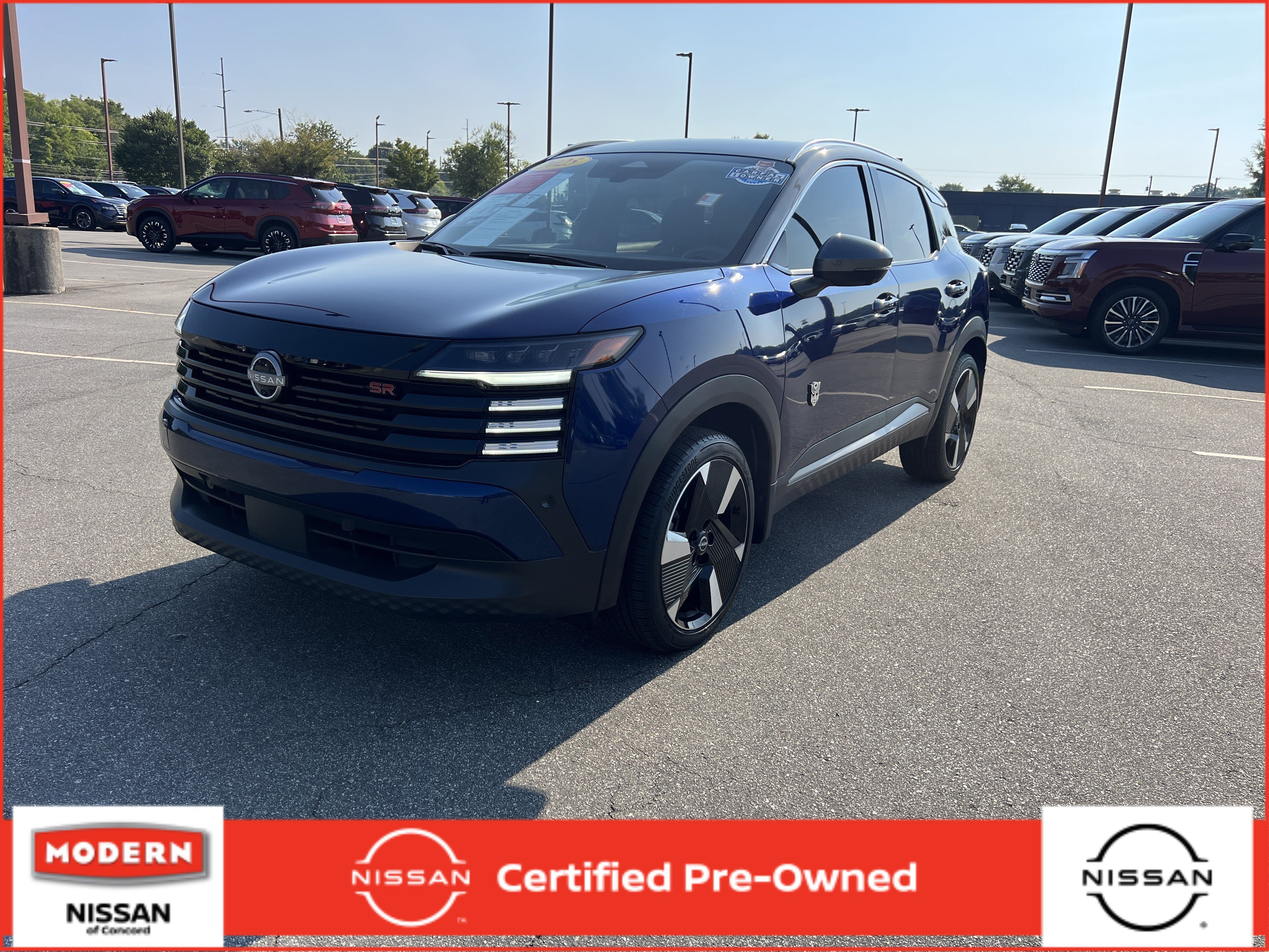 Certified Used 2025 Deep Blue Pearl/Gun Metallic Nissan SR image 1