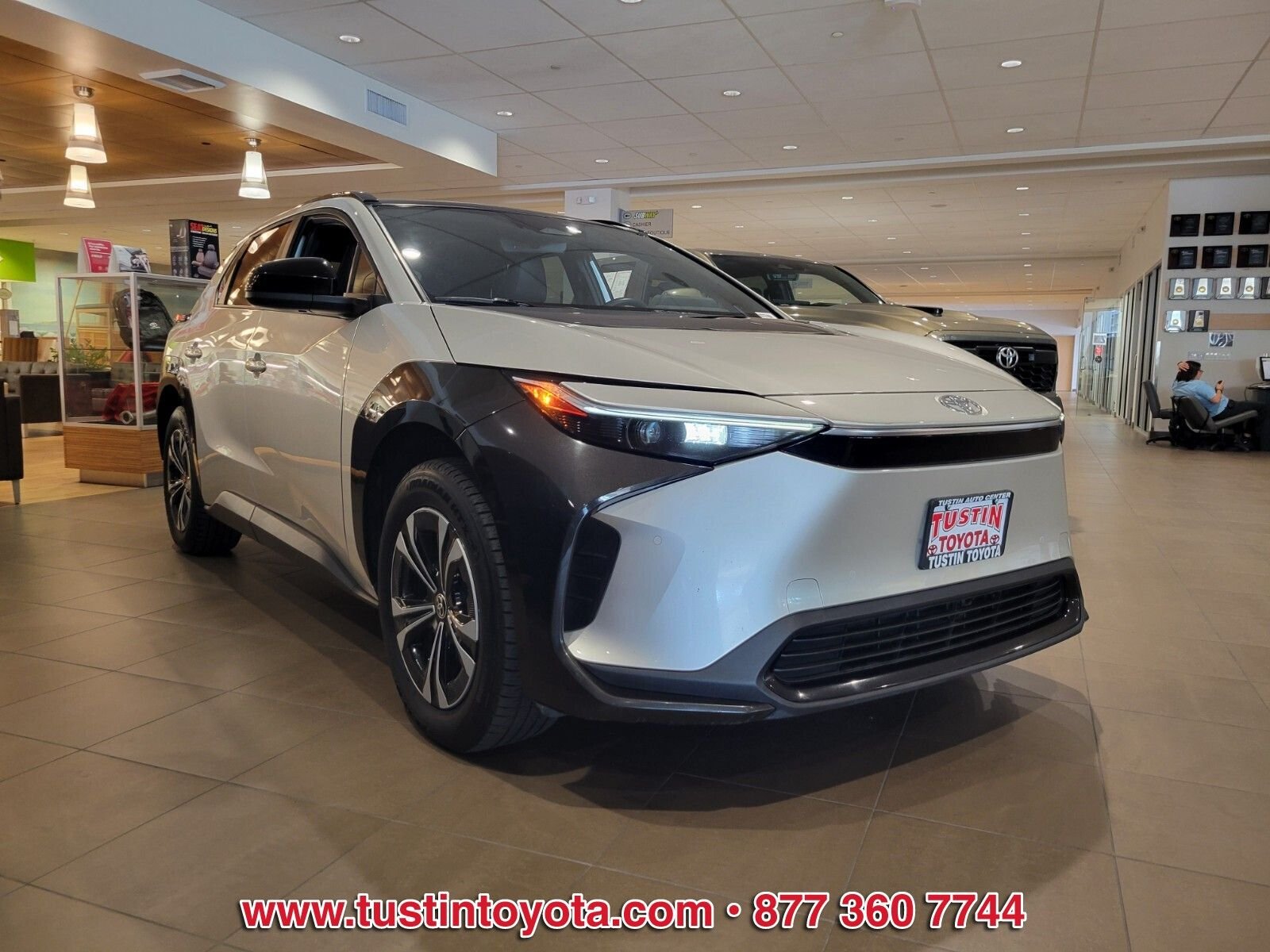 Certified 2023 Toyota bZ4X XLE with VIN JTMAAAAA7PA021348 for sale in Tustin, CA
