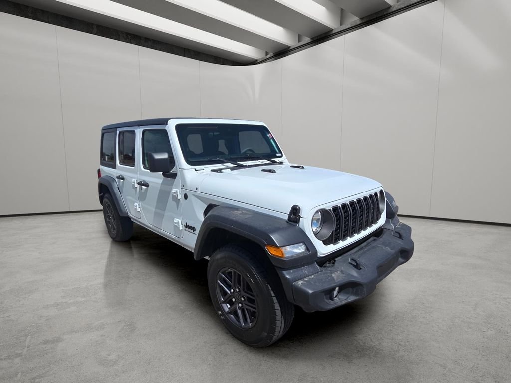 Used 2025 Bright White Clearcoat Jeep Sport S image 7