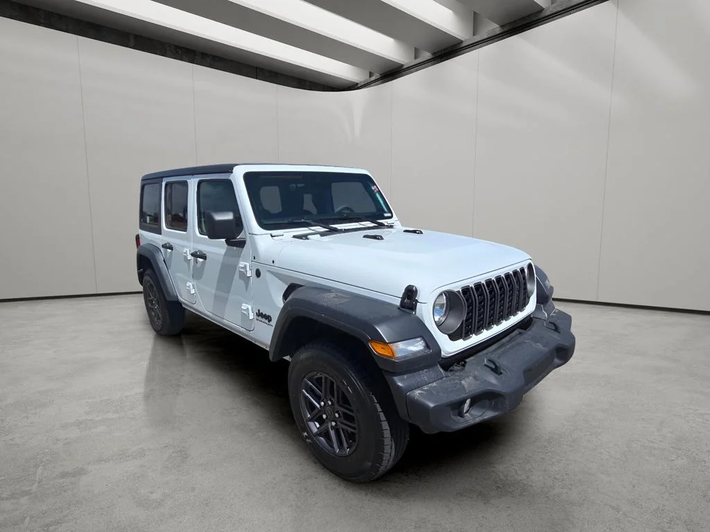 Used 2025 Bright White Clearcoat Jeep Sport S image 7