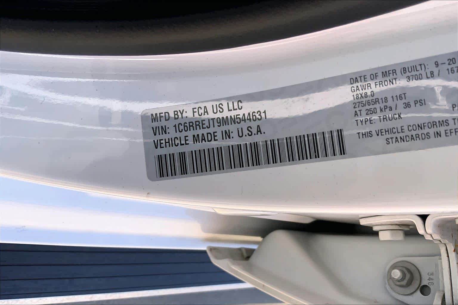 Used 2021 Bright White Clearcoat Ram Laramie image 32