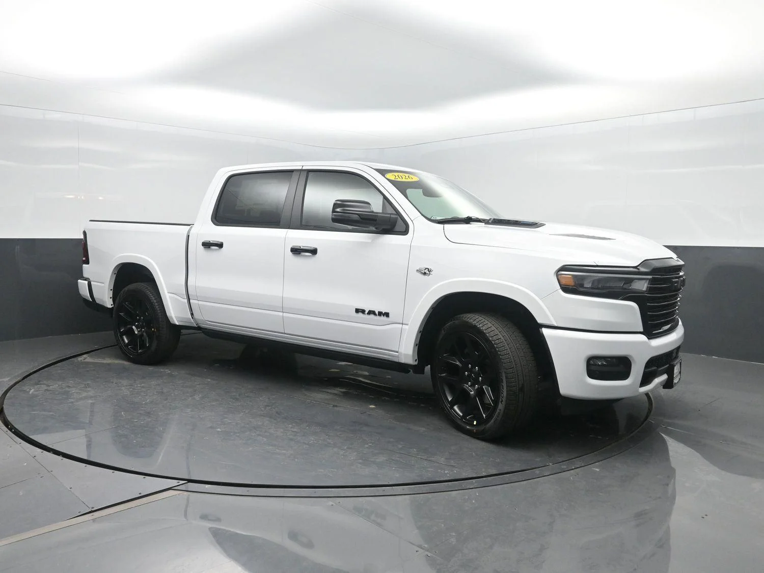 New 2026 Bright White Clear-Coat Exterior Paint RAM Laramie image 4