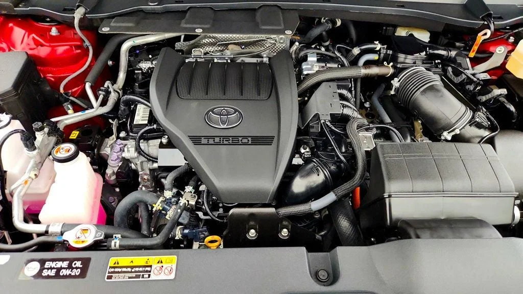 Used 2025 Ruby Flare Pearl Toyota Hybrid MAX Platinum AWD w/ Illuminated Cargo Sill image 27