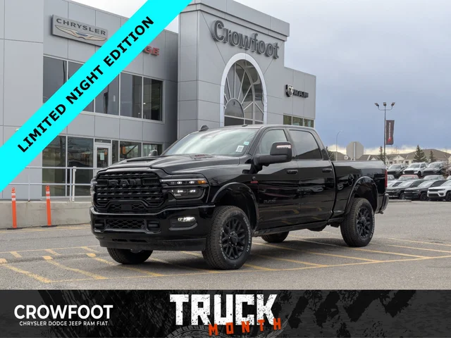 2026 RAM 3500 Limited * NIGHT EDITION - 5TH W & GOOSENECK PREP - LEVEL 1 EQUIP & TONS MORE!