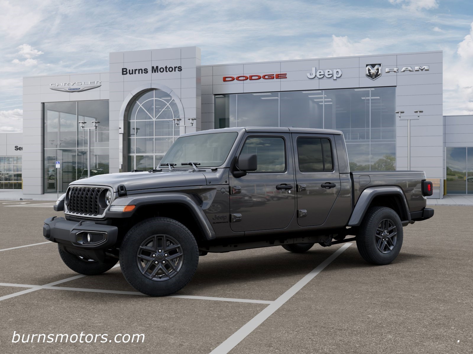 New 2026 Granite Crystal Metallic Clear-Coat Exterior Paint Jeep Sport S Dark Sky image 2