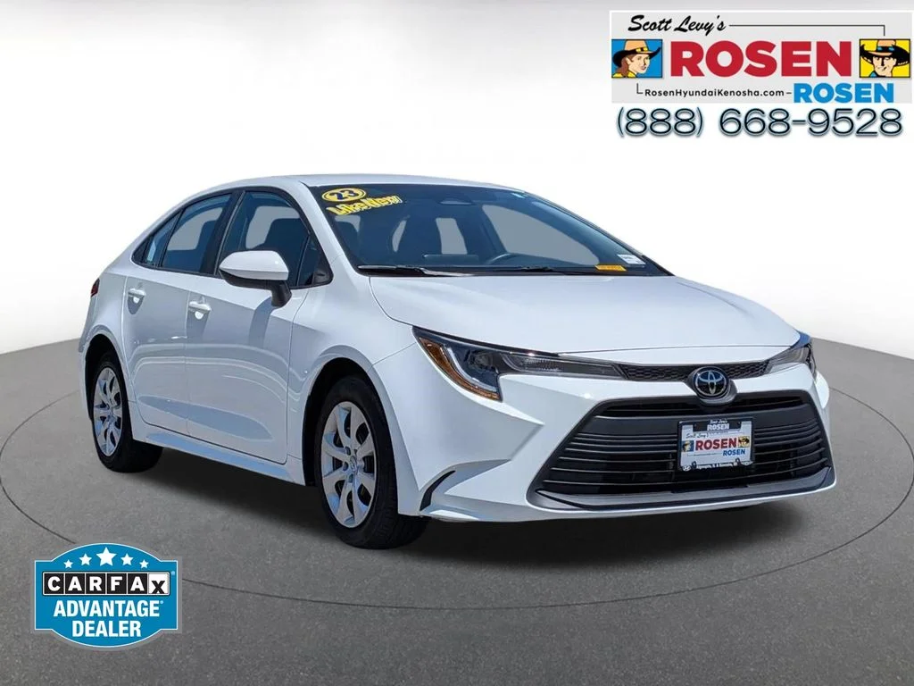 Used 2023 White Toyota LE image 1