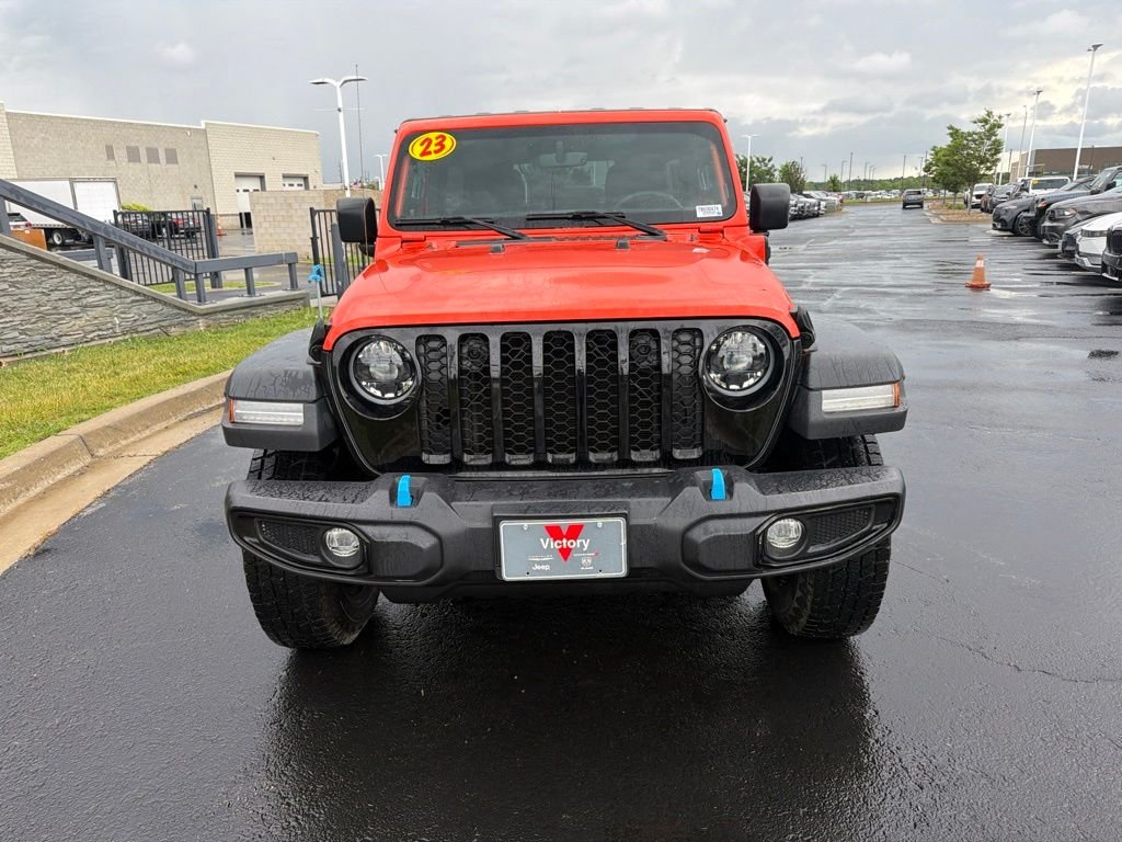 Used 2023 Jeep Wrangler 4xe Willys 4XE with VIN 1C4JJXN69PW690474 for sale in Kansas City
