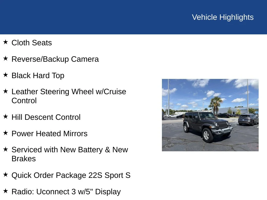 Used 2020 Gray Jeep Unlimited Sport S image 10