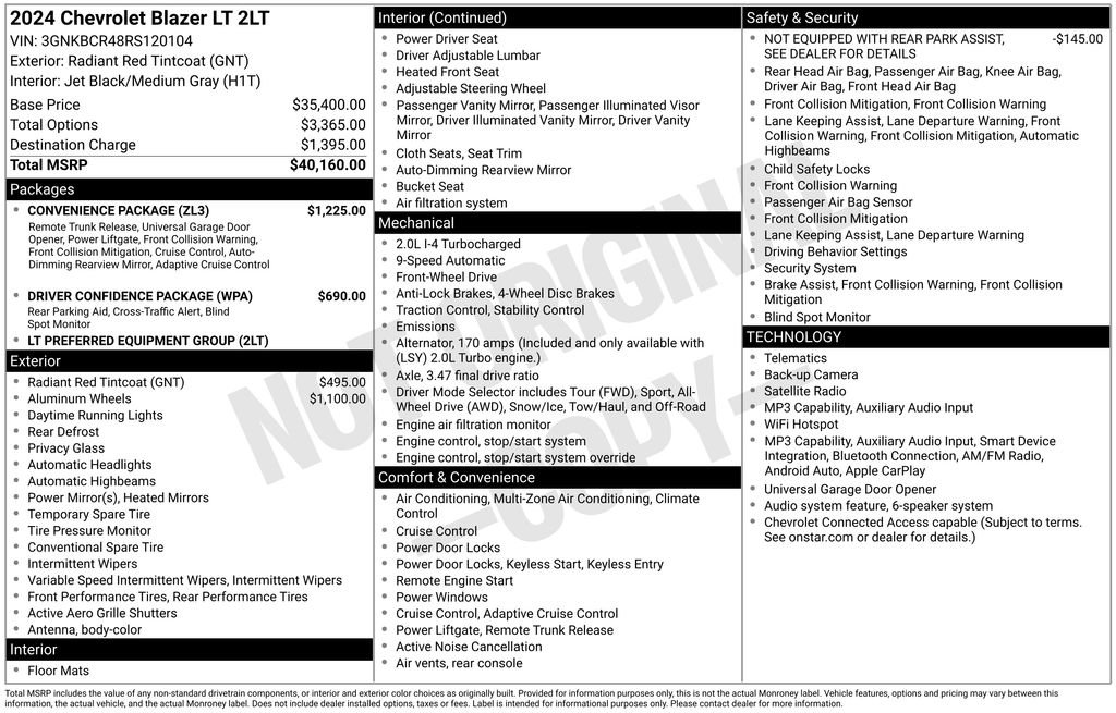 Used 2024 Red Chevrolet LT image 4