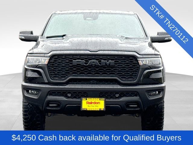 New 2026 Diamond Black Crystal Pearl-Coat Exterior Paint RAM Rebel image 2