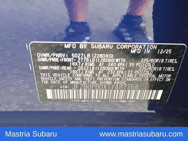 Used 2026 Blue Subaru Premium image 8