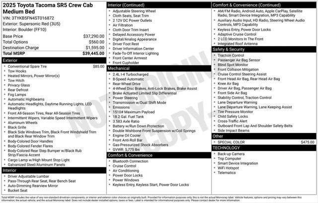 Certified Used 2025 SUPERSONIC RED Toyota  image 28
