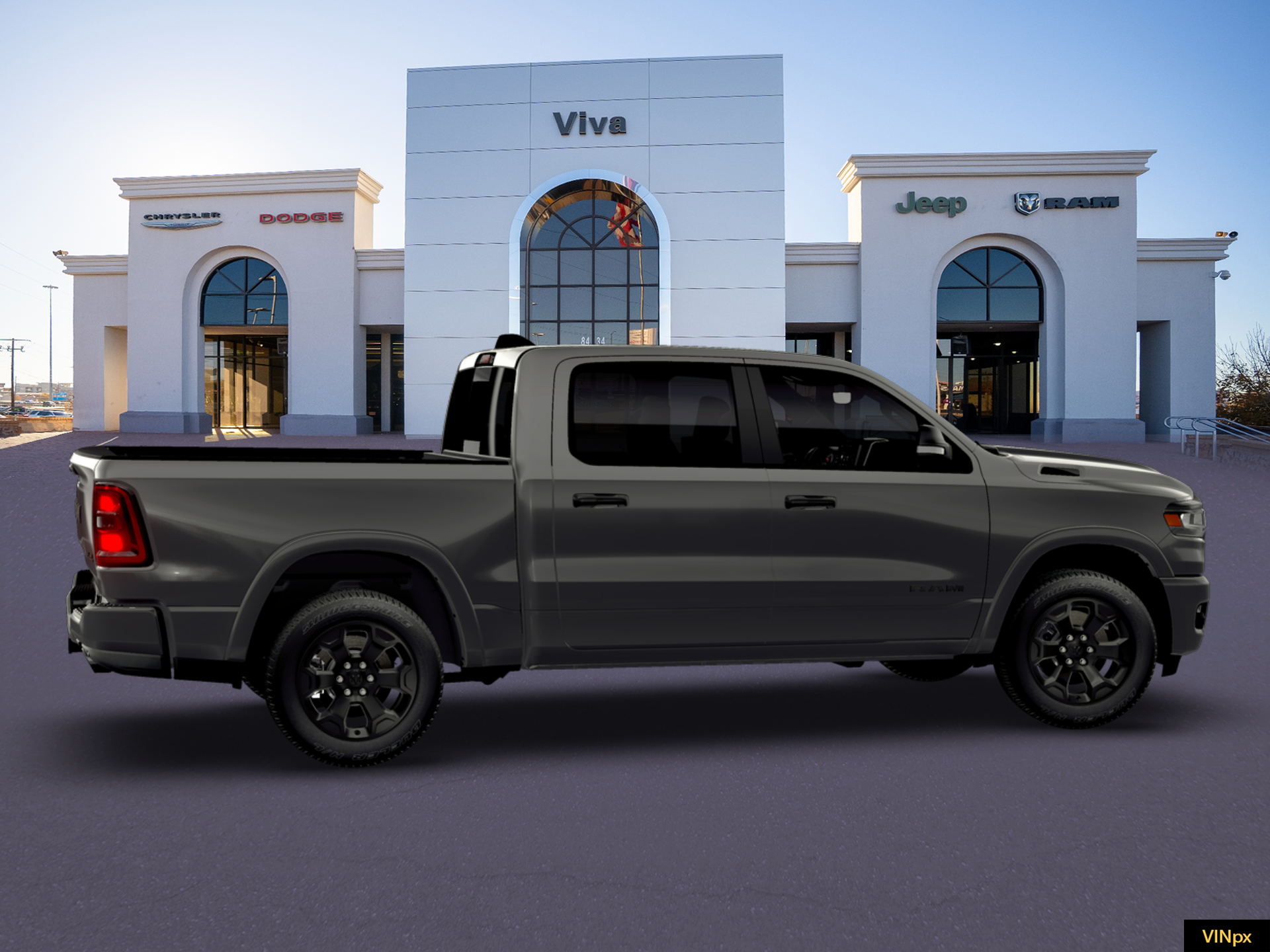New 2026 Granite Crystal Metallic Clear-Coat Exterior Paint RAM Big Horn/Lone Star image 15