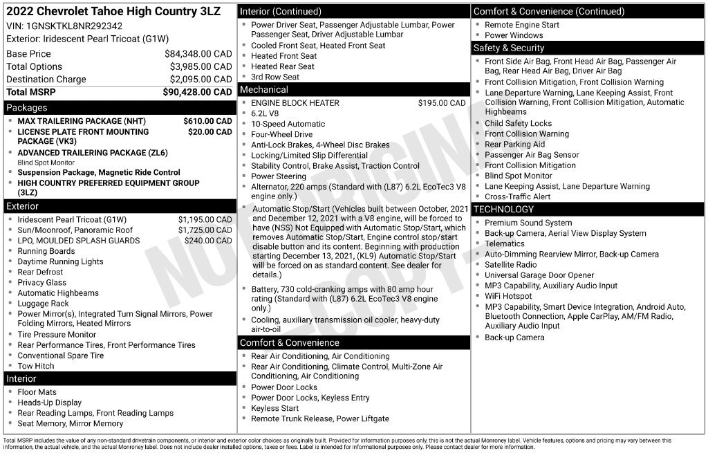 Used 2022 White Chevrolet High Country image 28
