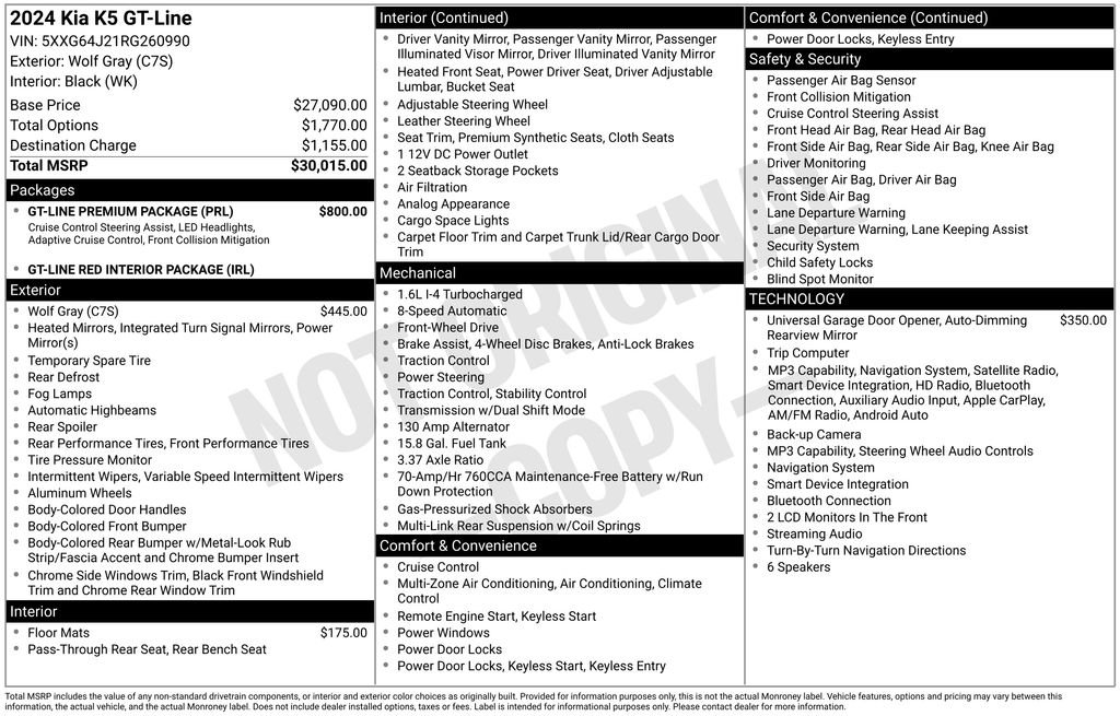 Used 2024 Gray Kia GT-Line image 29