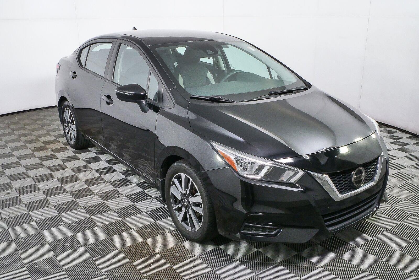 Used 2021 Super Black Nissan SV image 1